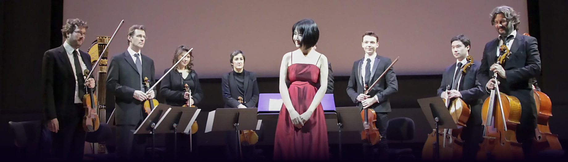 Michiru Oshima Biography Banner